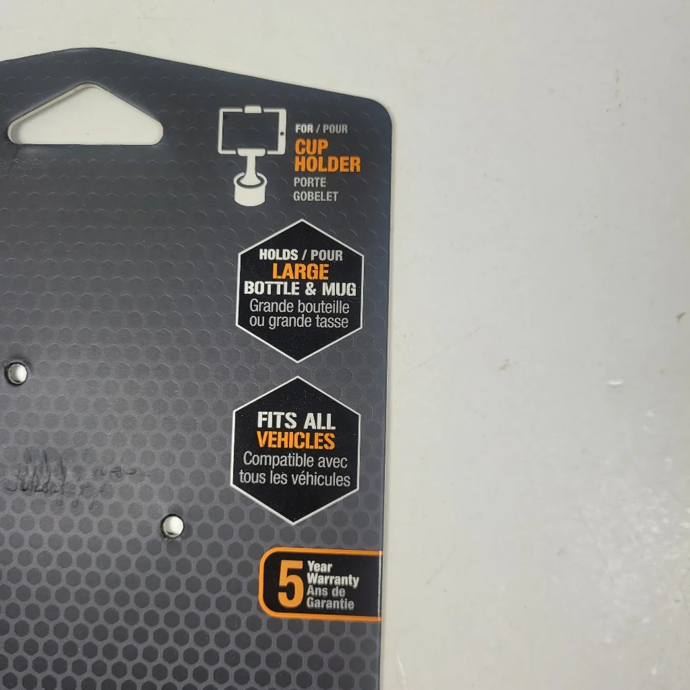 Black Large Drink And Phone Mount